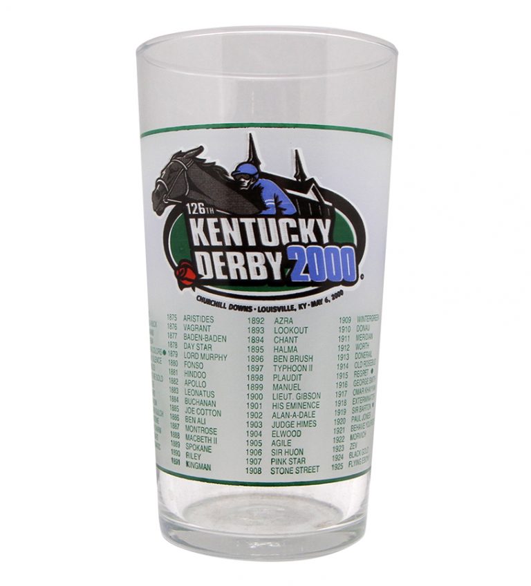 126th Official Kentucky Derby Glass 2000 Derby Gifts