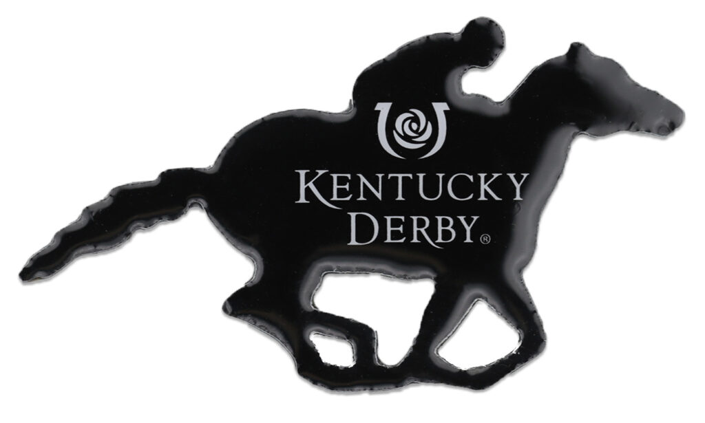 145th Kentucky Derby Nickel Enamel Logo Lapel Pin Derby Gifts