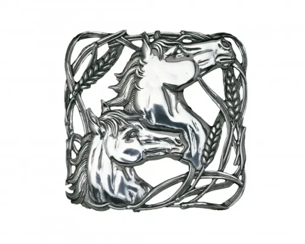 Arthur Court Horse Wheat Trivet
