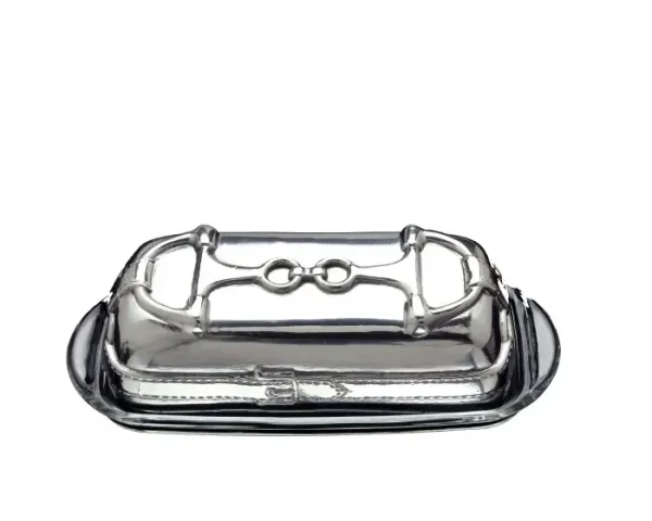Arthur Court Equestrian Butter Dish