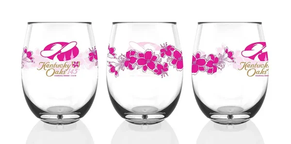 145th Official Kentucky Oaks Stemless Glass