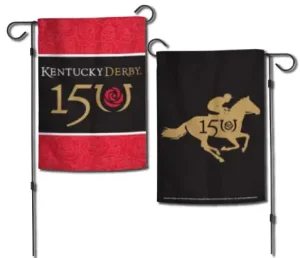 Kentucky Derby 150th Anniversary Garden Flag