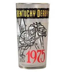 100th Official Kentucky Derby Glass - 1975