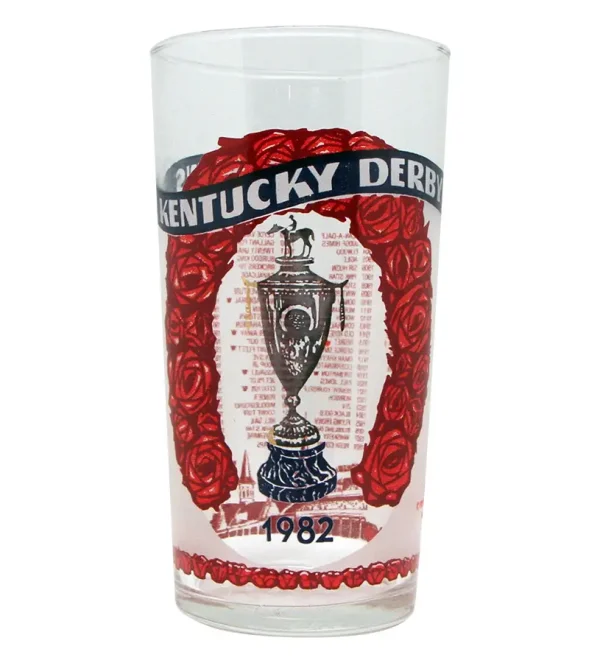 108th Official Kentucky Derby Glass 1982