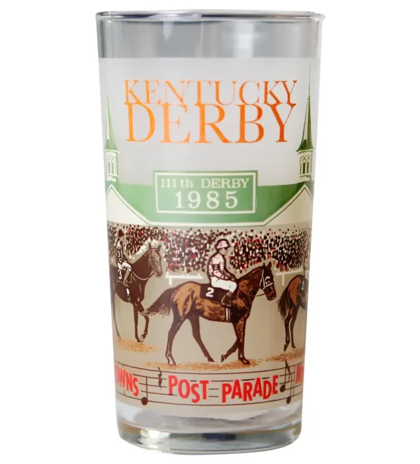 111th Official Kentucky Derby Glass - 1985
