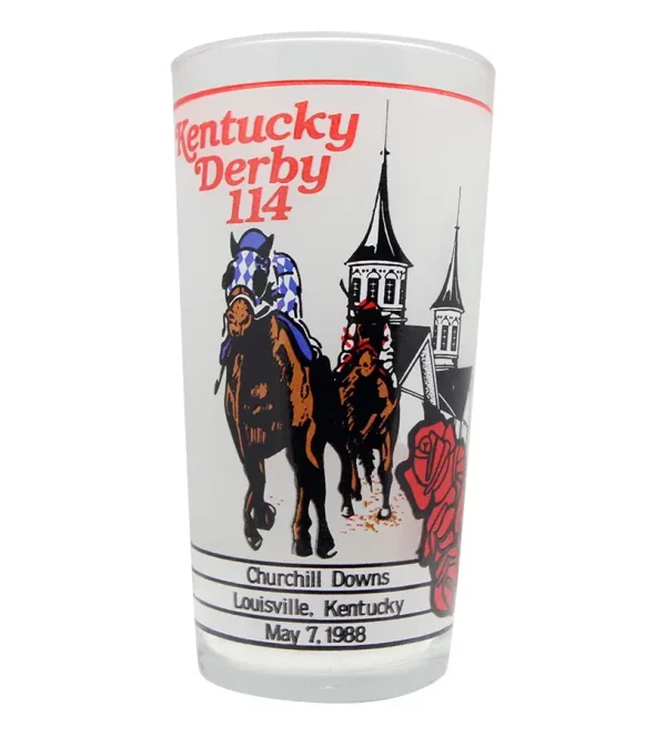 114th Official Kentucky Derby Glass - 1988