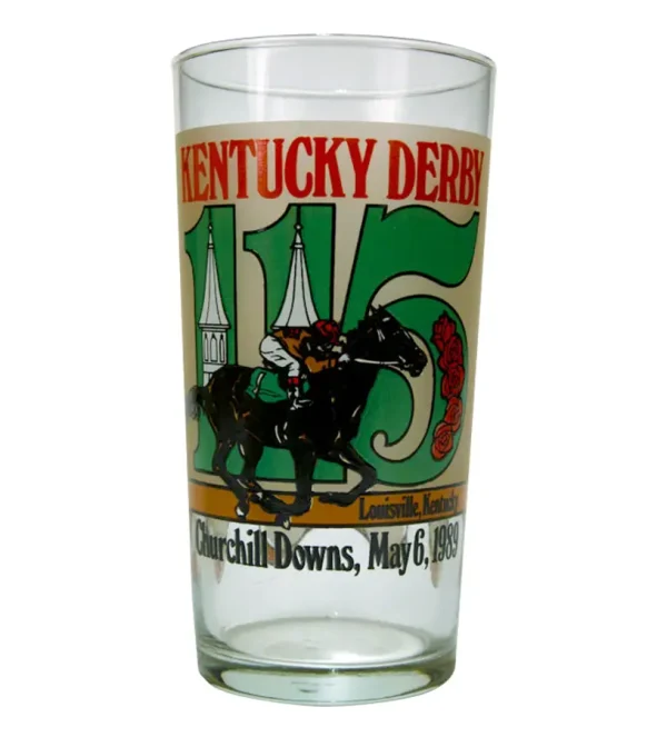115th Official Kentucky Derby Glass - 1989