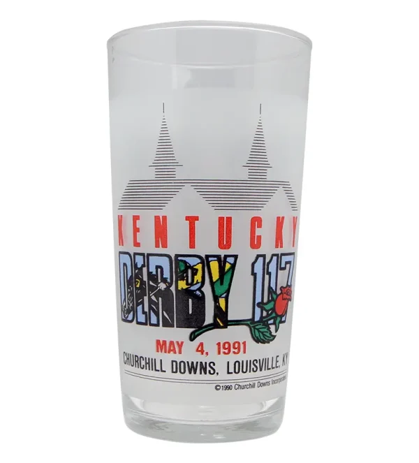 117th Official Kentucky Derby Glass - 1991
