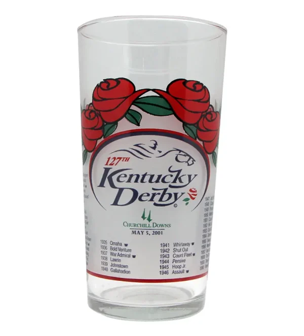 127th Official Kentucky Derby Glass 2001