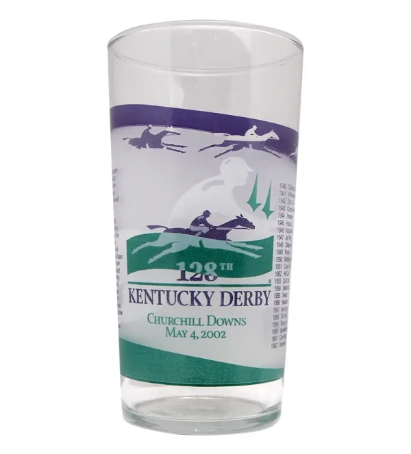 128th Official Kentucky Derby Glass 2002