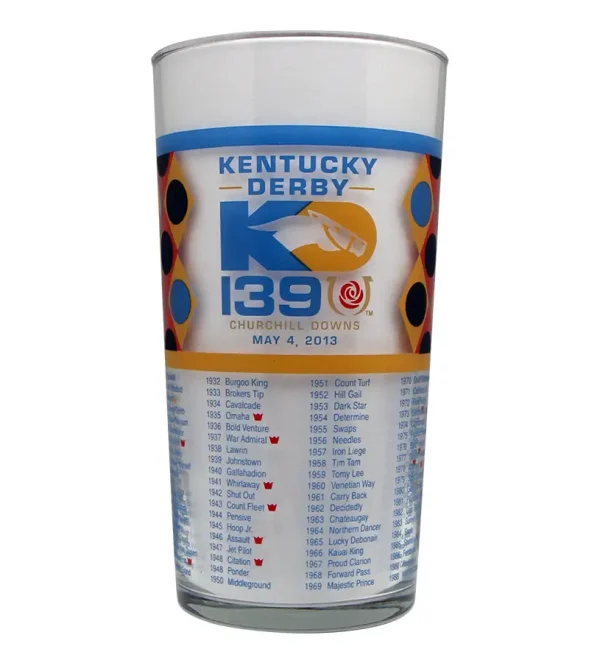 139th Official Kentucky Derby Glass 2013