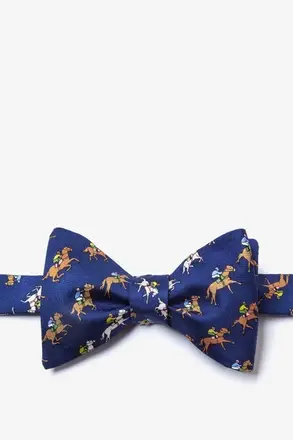 Win, Place, Show Navy Butterfly Bow Tie