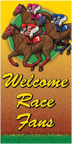 Welcome Race Fans Giant Door Poster