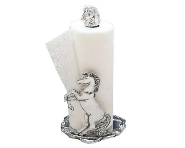 Arthur Court Rearing Horse Paper Towel Holder
