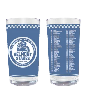 Official 2023 Belmont Glass with Secretariat