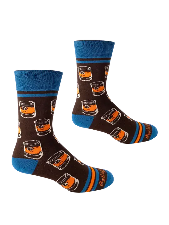 Bourbon Glasses Men's Socks