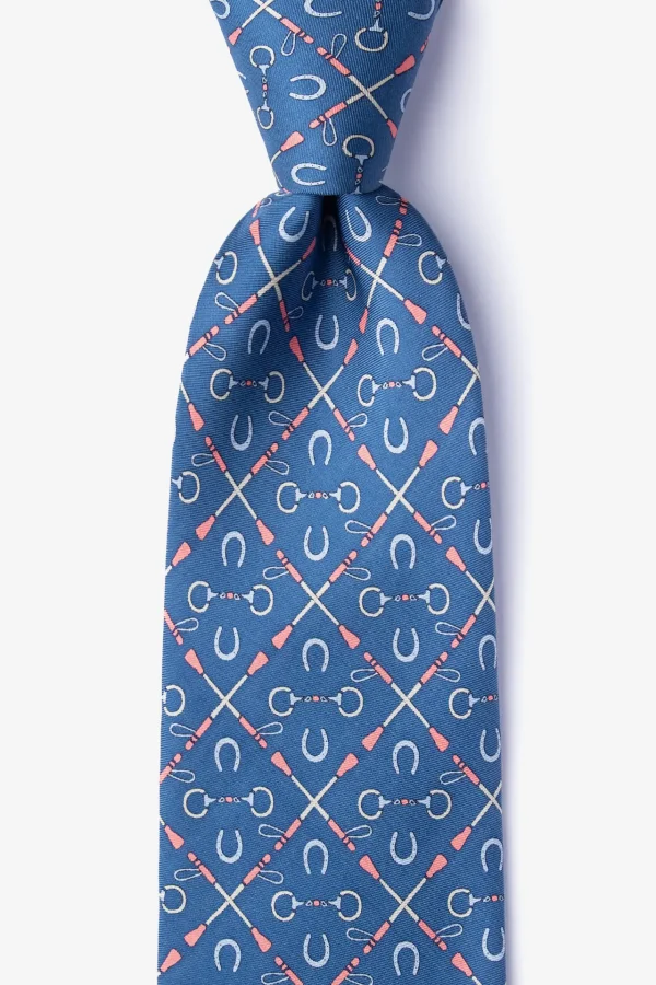 Cream of the Crop Blue Silk Tie