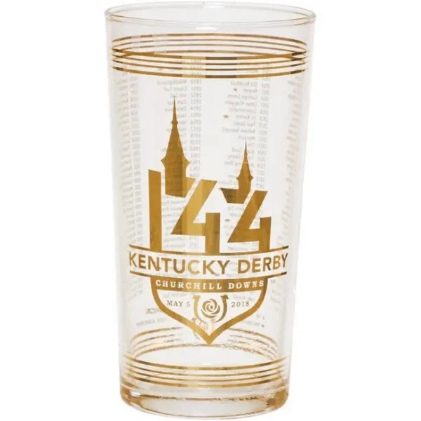 144th Official Kentucky Derby Gold Glass - 2018