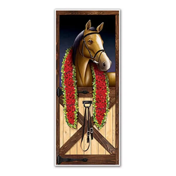 "Proud Winner" Horse in Stall Door Cover