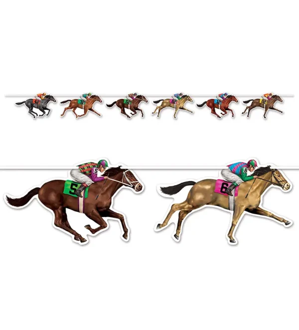 Horse Racing Streamer 6' long
