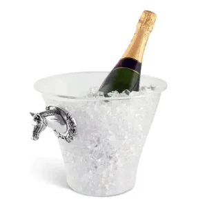 HORSE HEAD HANDLE ACRYLIC ICE BUCKET