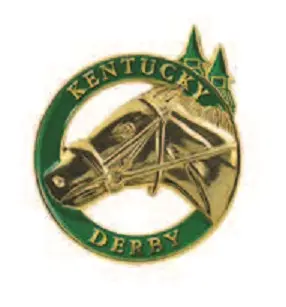Kentucky Derby Green Enameled Lapel Pin