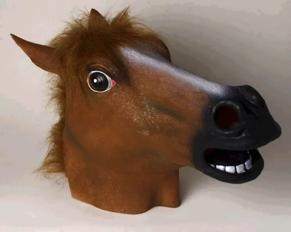 Brown Horse Latex Mask