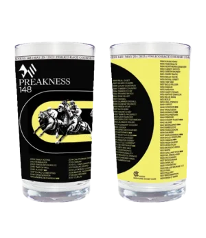 2023 Preakness Stakes Glass -"A Jewel to Remember"