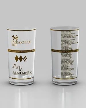 Official Preakness 145 - 2020 Limited Edition Gold Glass