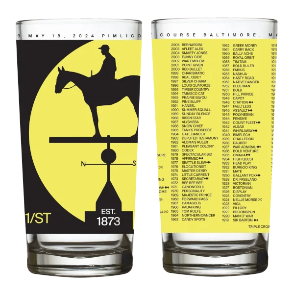 Official Preakness Glass - May 17,2024