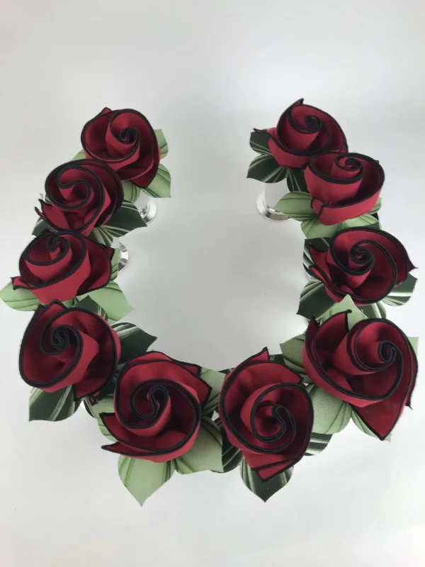 Red Banquet Napkin with Black Trim