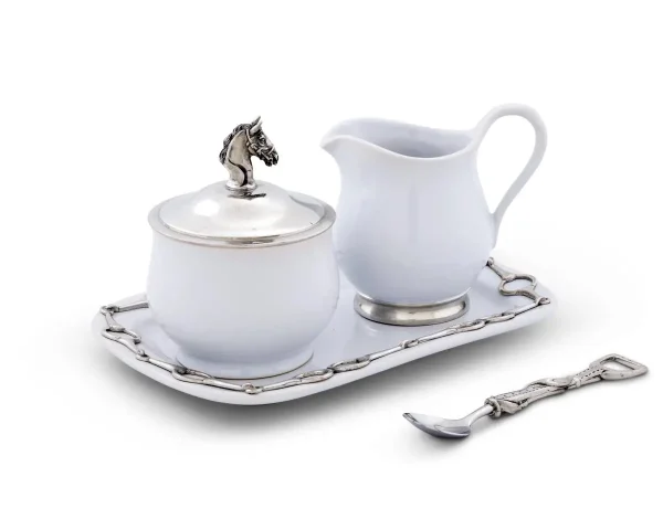 Equestrian Sugar & Creamer Set