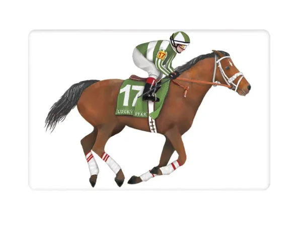 Horse and Jockey Towel