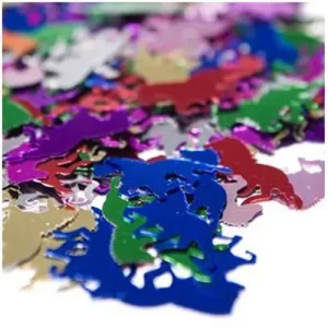 Colorful Small Mylar Horse Confetti