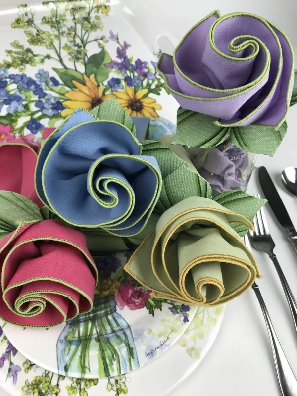 Spring Bouquet of Napkins and Cuffs
