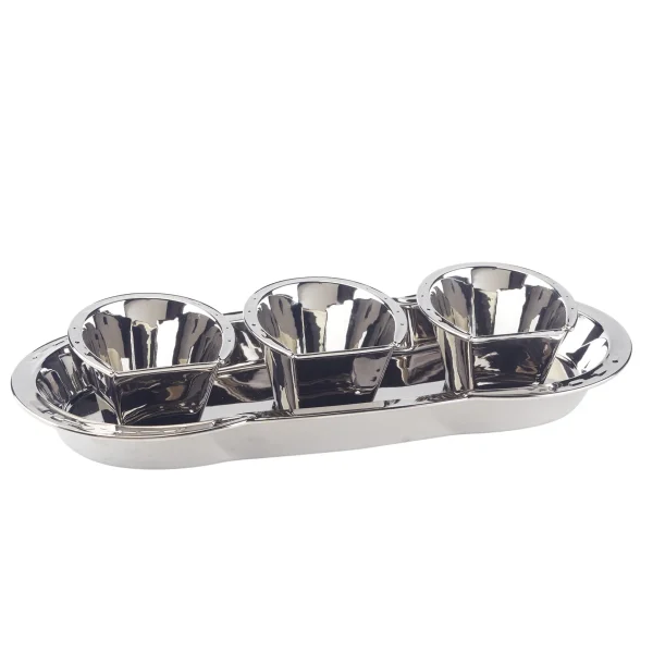 Silver Coast 3-D Horseshoe Tray Set