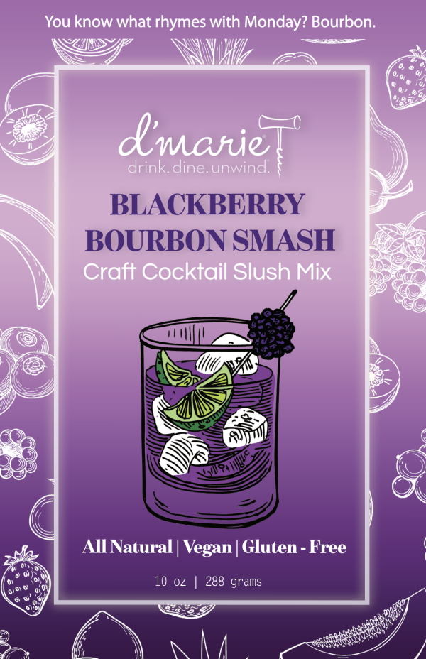 Blackberry Bourbon Smash Craft Cocktail Slush Mix