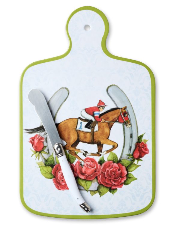Day at the Races Cheese Board with knife