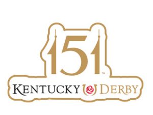 Official 151st Kentucky Derby Outlined Magnet