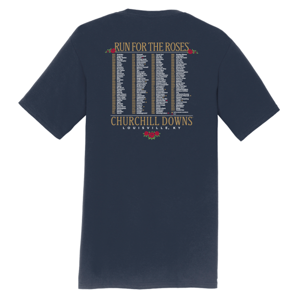 Historic Winner's of the 151st Kentucky Derby T-Shirt - Denim Navy