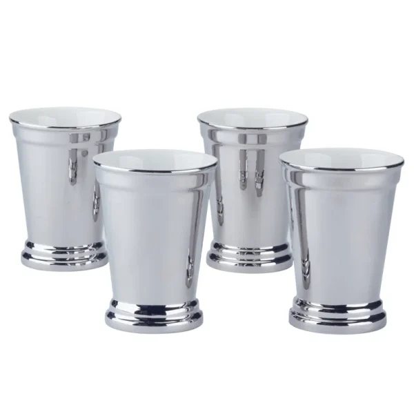 Silver Plated Mint Julep Cups (Set of 4)