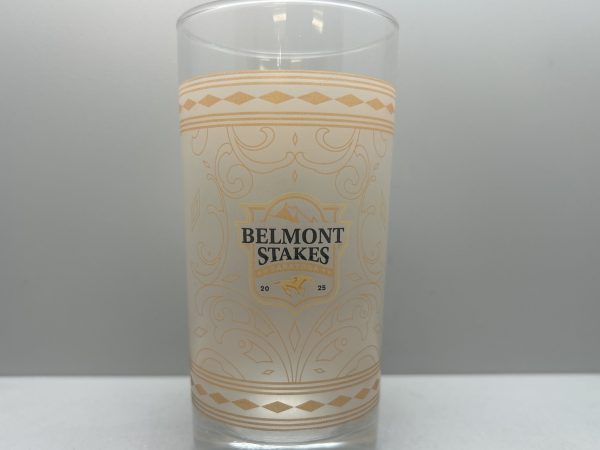 Official 156th Belmont Stakes Glass for 2025