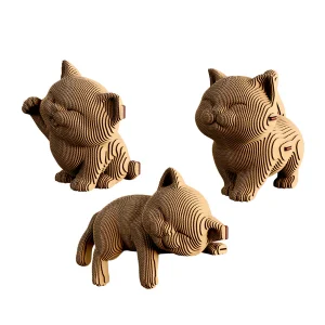Trio Kittens Cartonic 3D Puzzle