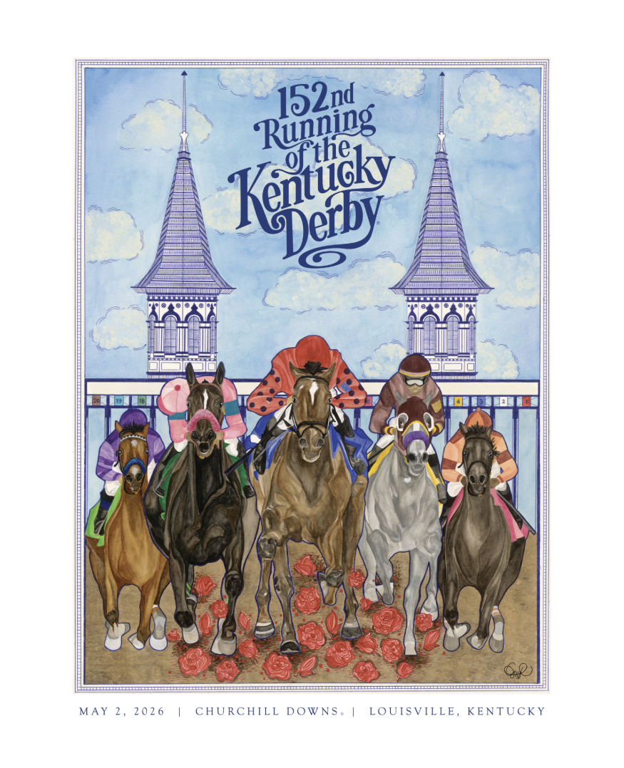 Art of the Derby 152nd Kentucky Derby Poster - May 2, 2026