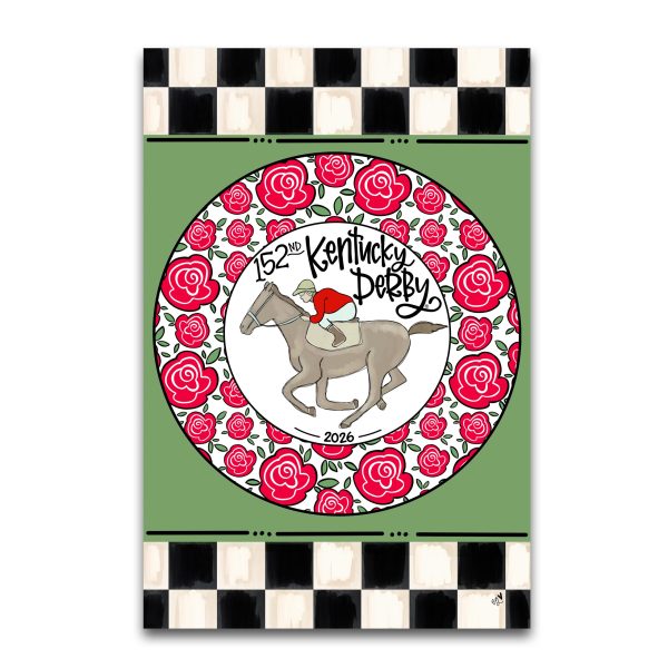 Kentucky Derby 152nd Colorful Ring of Roses Garden Flag