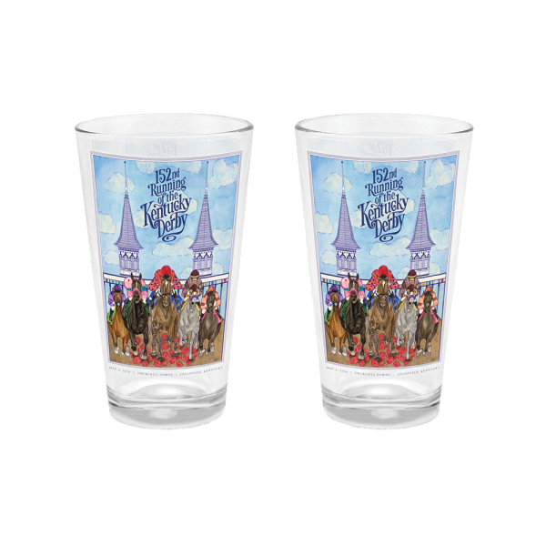 152nd Art of the Derby Pint Pub Glass (SORRY, SOLD OUT)