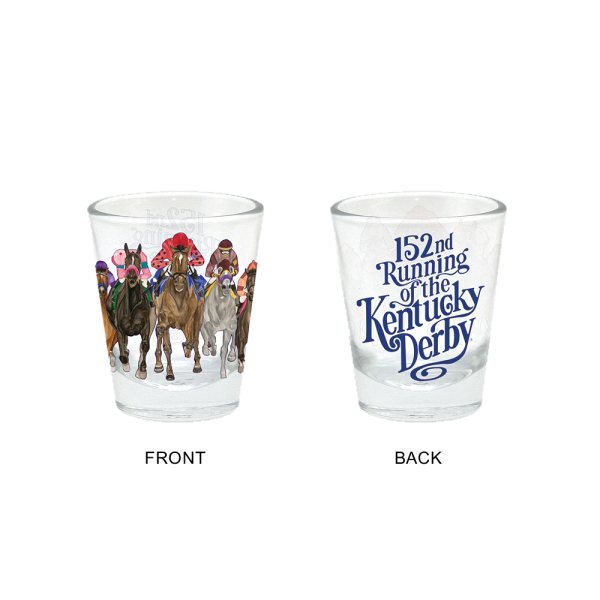152nd Art of the Derby Clear Shot Glass