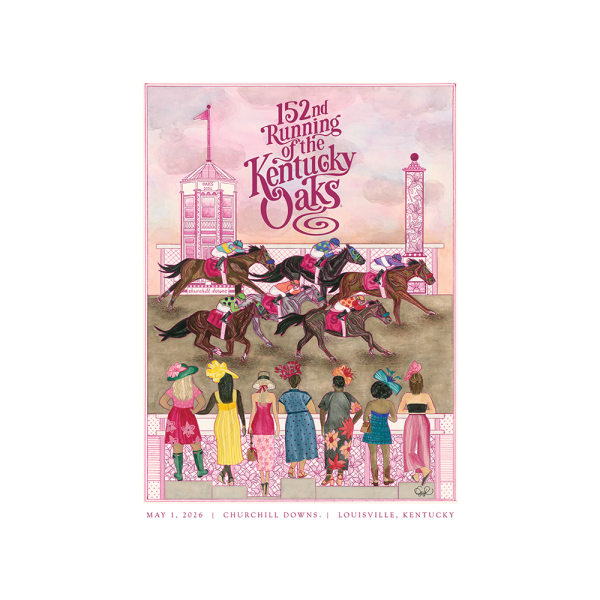 Art of the Derby 152nd Kentucky Oaks Standard Poster - May 1, 2026