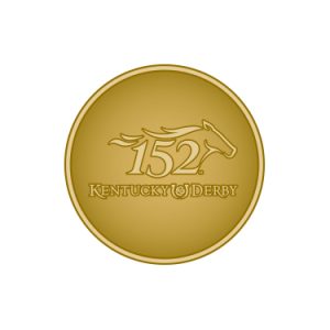 Official 152nd Kentucky Derby Brass Die Struck Lapel Pin